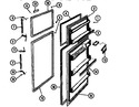 Diagram for 02 - Food And Freezer  Doors