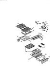 Diagram for 04 - Shelves, Controls, Divider, Mullion