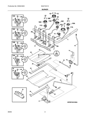 Diagram for BGGF3031KWB