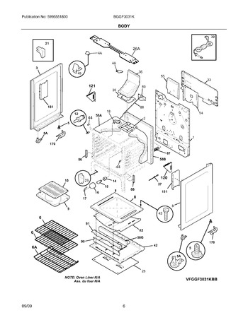 Diagram for BGGF3031KWB