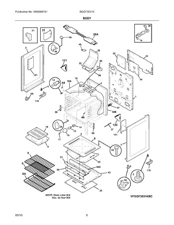 Diagram for BGGF3031KWG