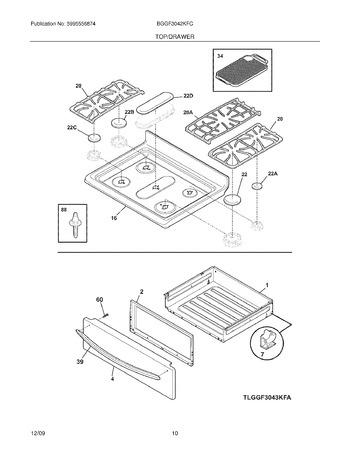 Diagram for BGGF3042KFC