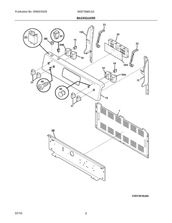 Diagram for BKEF3048LSC