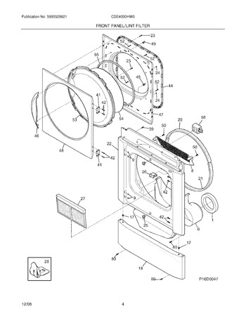 Diagram for CDE4000HW0