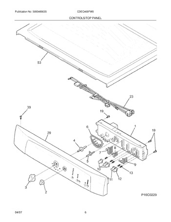 Diagram for CDEC400FW0