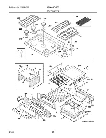 Diagram for CEW30GF6GSE