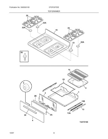 Diagram for CFGF337ESE