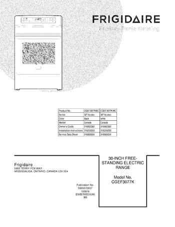 Diagram for CGEF3077KWC