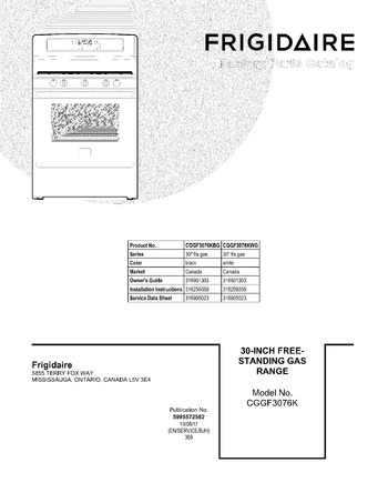 Diagram for CGGF3076KWG