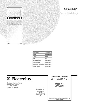 Diagram for CLCG500FW1