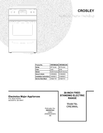 Diagram for CRE3860LWA