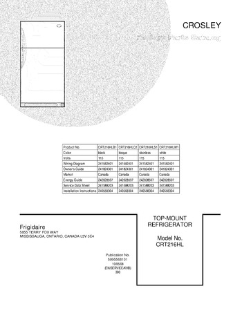 Diagram for CRT216HLB1