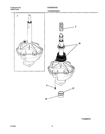 Diagram for CWS3600AS0