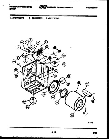 Diagram for DE500KDW2