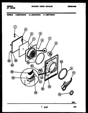 Diagram for DE27A5WAFB