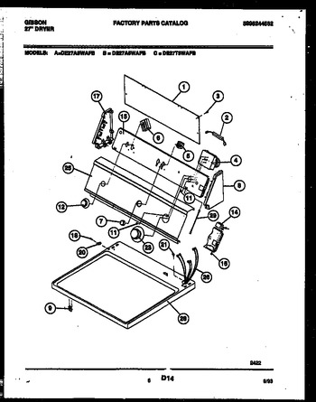 Diagram for DE27T3WAFB