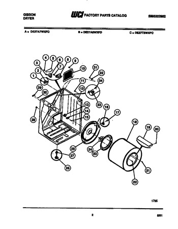 Diagram for DE27A5WXFE