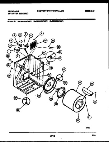 Diagram for DE5800AWW1