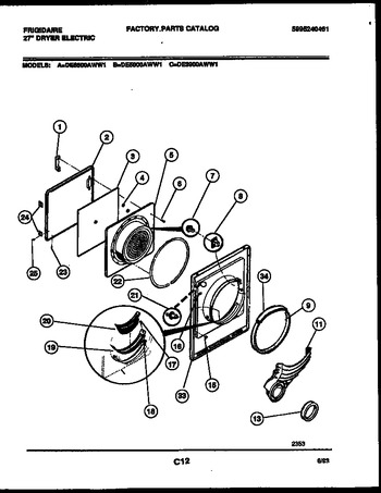 Diagram for DE5800AWW1