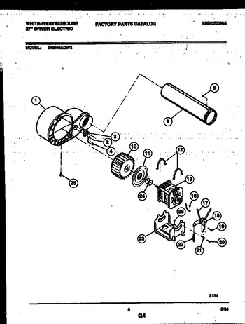 Diagram for DE600ADW3