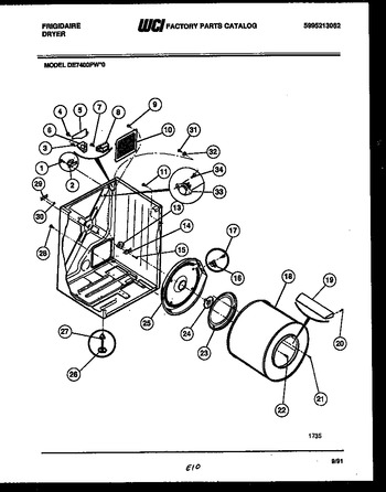 Diagram for DE7400PW0