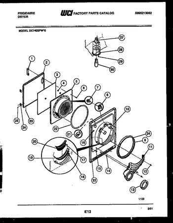 Diagram for DE7400PW0