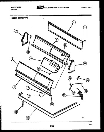 Diagram for DE7400PW0