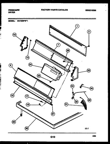 Diagram for DE7400PW1