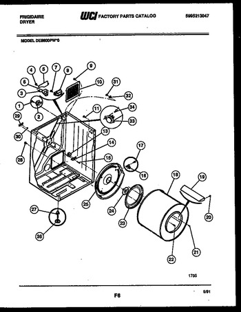 Diagram for DE8600PW0