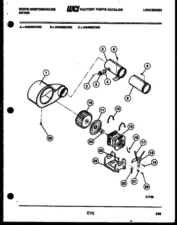 Diagram for DG600KXW2