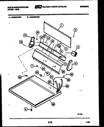 Diagram for DG500KXW3