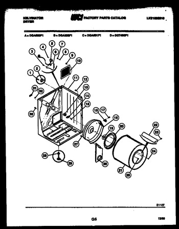 Diagram for DGA500F1W