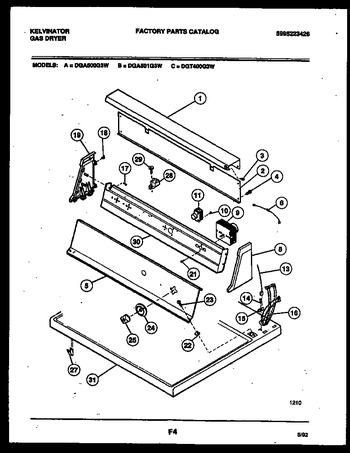 Diagram for DGA500G3W