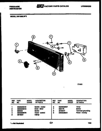 Diagram for DW1050LH2