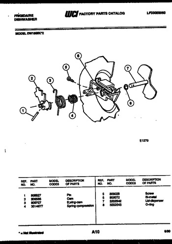 Diagram for DW1085KW2