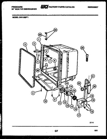 Diagram for DW1100PW1