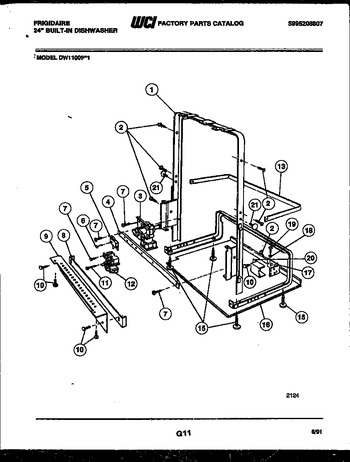 Diagram for DW1100PW1