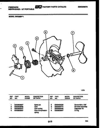 Diagram for DW2558PW1