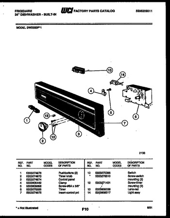 Diagram for DW3200PW1