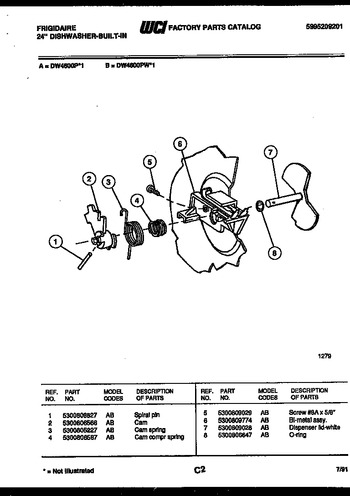 Diagram for DW4600PW1