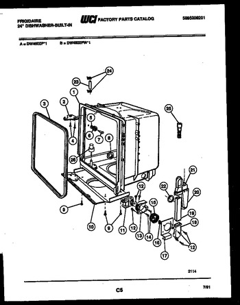 Diagram for DW4600PW1