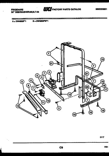 Diagram for DW4600PW1