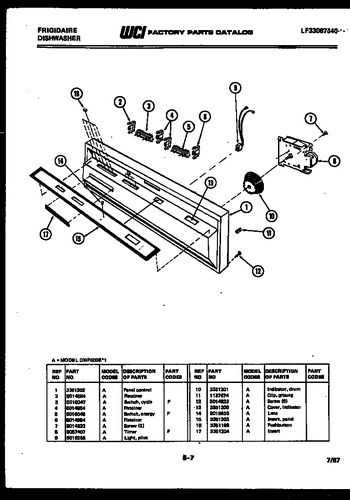 Diagram for DWF600EM1