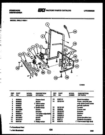 Diagram for DWLE1000W1