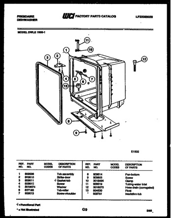 Diagram for DWLE1000W1