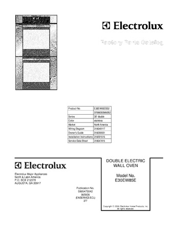 Diagram for E30EW85ESS2