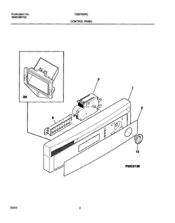 Diagram for FDB780RCS0