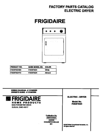 Diagram for FDE875GHS0