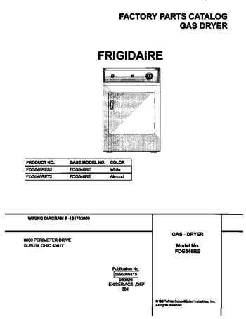 Diagram for FDG546RES2