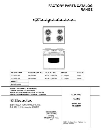 Diagram for FED355DSA